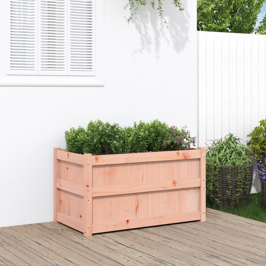 Large Wooden Garden Planter – 90×50×50 cm Solid Douglas Timber