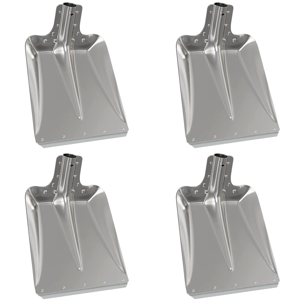 Aluminium Shovel Head Set – 4 Silver Replacement Blades 41.5×32.5 cm