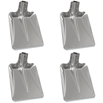 Aluminium Shovel Head Set – 4 Silver Replacement Blades 41.5×32.5 cm